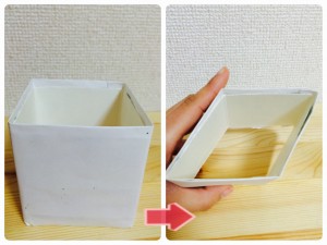 牛乳パックで作るちらし寿司ケーキ用のひし型